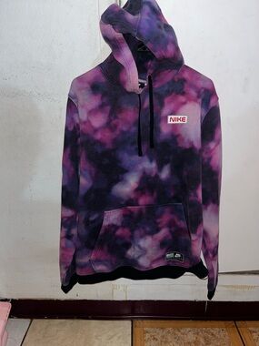 NIKE x NASA Official Stargazer Club Galaxy Tie Dye Hoodie Sweatshirt